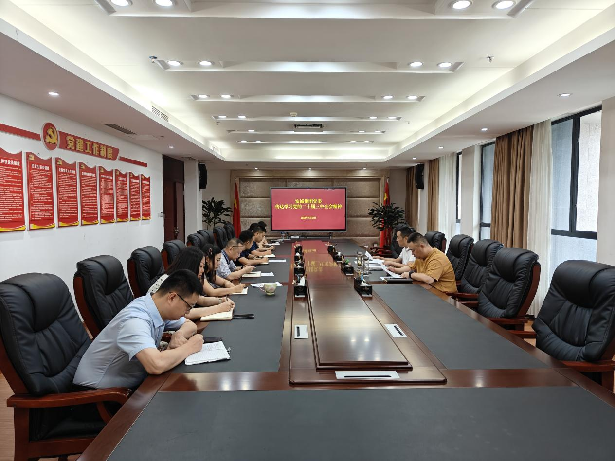 富誠集團傳達學(xué)習黨的二十屆三中全會(huì )精神